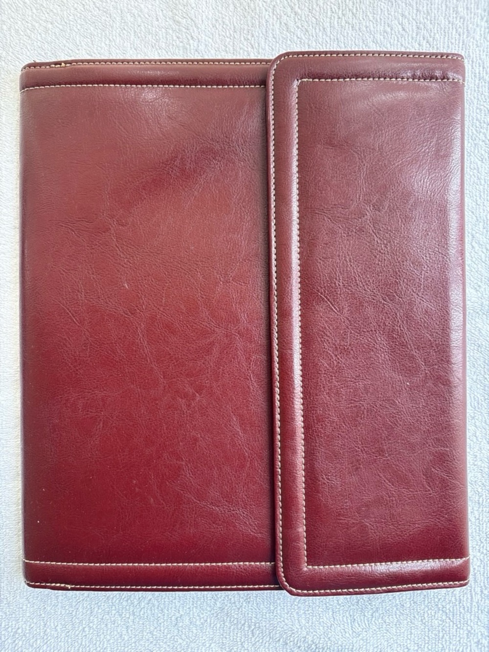 Vintage Samsonite Leather Portfolio Portfolio Planner Organizer Red Vintage Calc